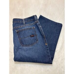 ARIAT Fire Resistant Mens Low Rise Boot Cut Jeans Dark Wash Denim Size‎ 44x25
